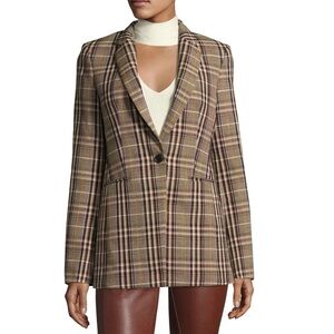 THEORY Plaid Power Blazer